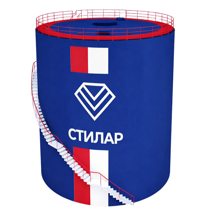 Цельносварной резервуар РВС для воды 100 м³ от завода-производителя